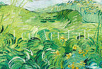 Green Fields by Vincent van Gogh. Set of 2 Prints. Printable Famous Fine Art Prints. Instant Download Vintage Painting. 2 Piece Wall Art