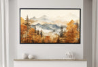 Samsung Frame TV Art 4K Fall Mountain Forest Landscape
