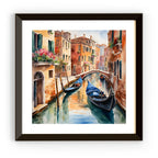 Venice Wall Art I Italy Printable Canal Home Decor I Gondola Painting Digital Download