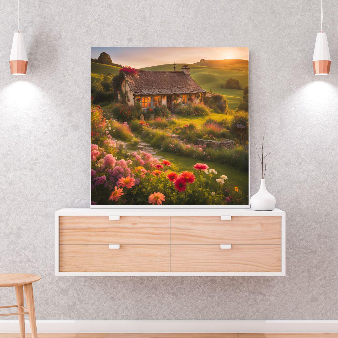 Rustic Wall Art Printable Decor | Garden Home Art Digital Download | Nature Printable Square Print