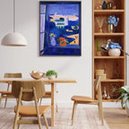 Landscape viewed from a window, by Henri Matisse. Famous Artwork Painting. High definition Printable Art. Instant Download