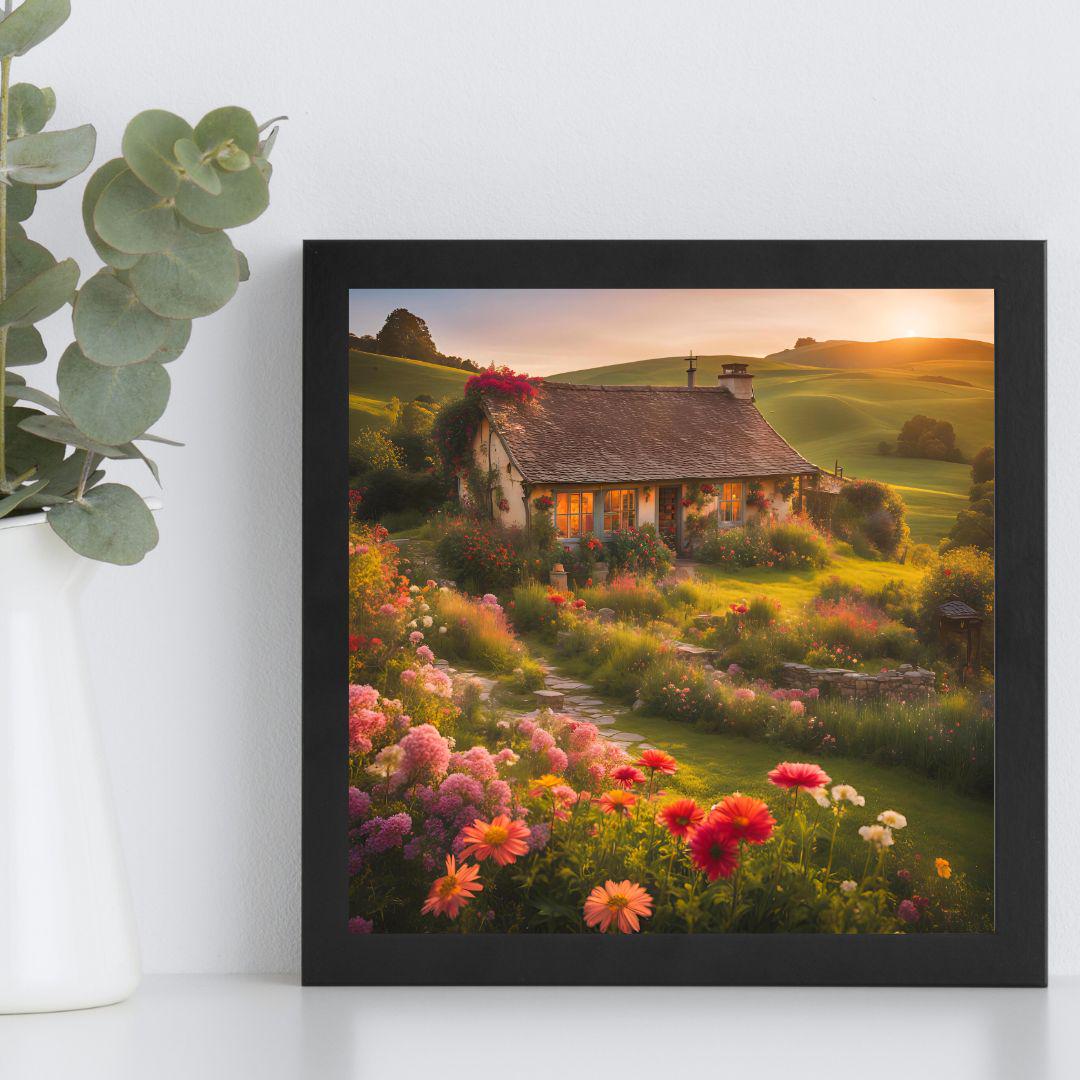 Rustic Wall Art Printable Decor | Garden Home Art Digital Download | Nature Printable Square Print