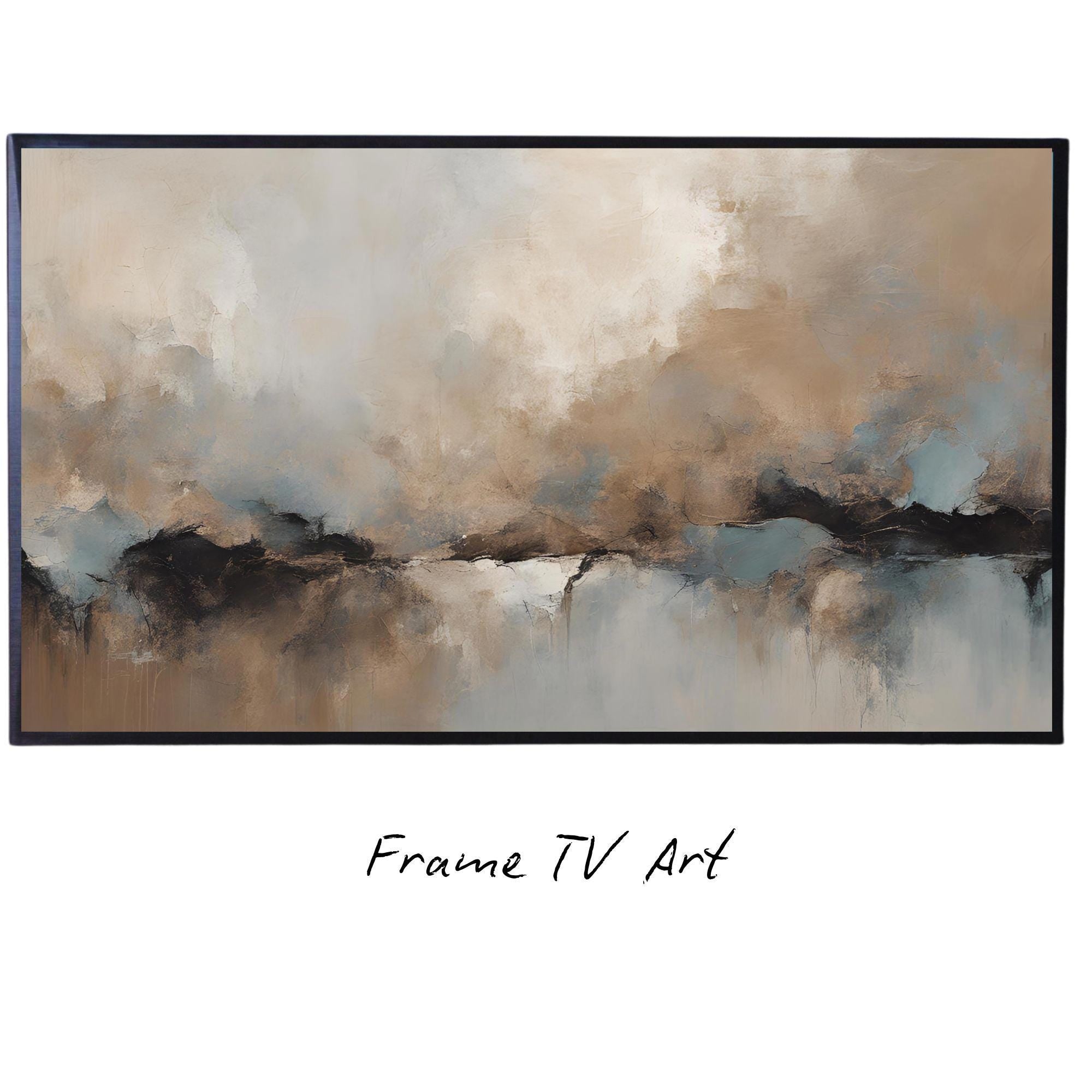 Abstract Japandi Frame TV Art. Wabi Sabi Decor. Unique Artwork for Modern Home Aesthetic