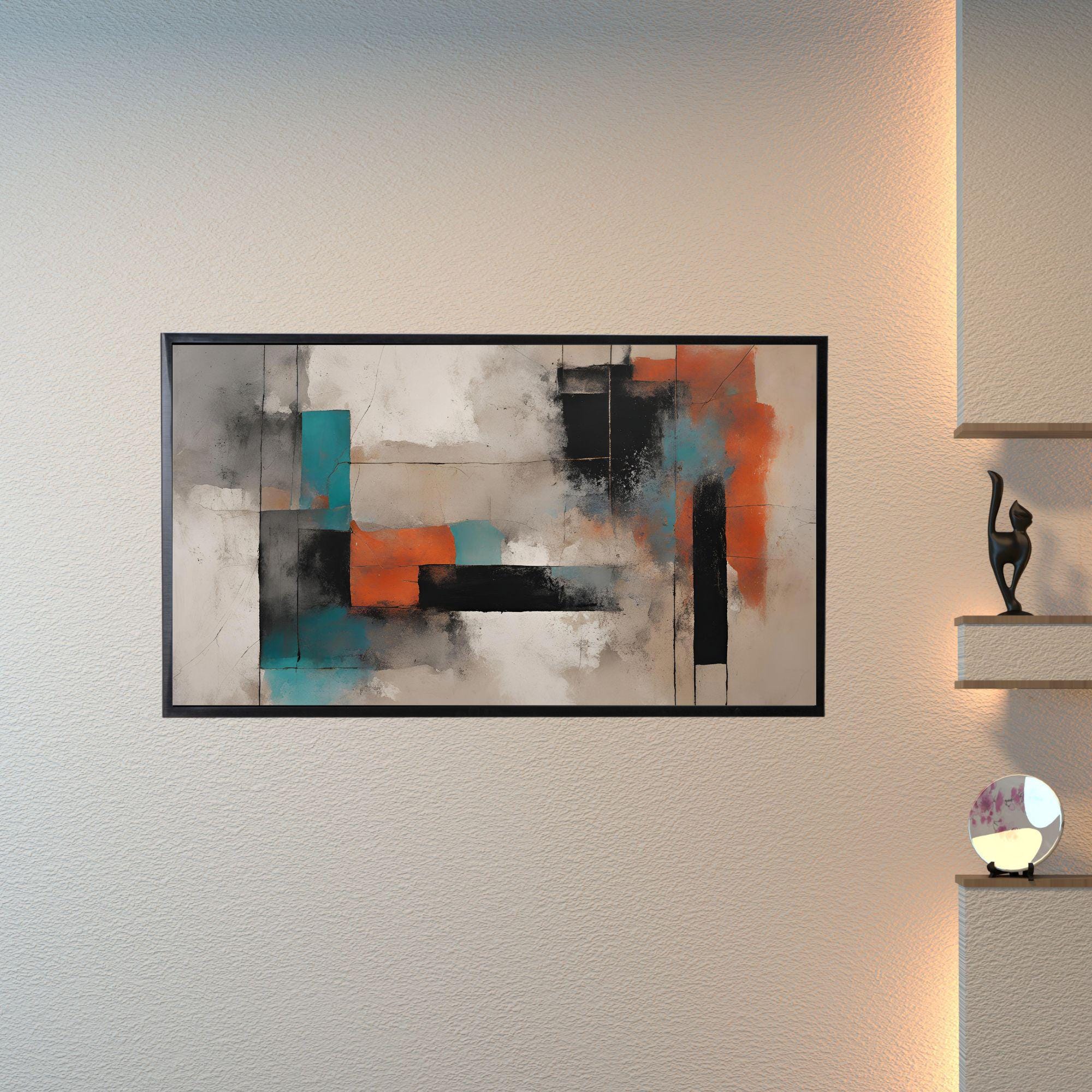 Abstract Geometric Art For Frame TV. Minimalist Home Decor For Stylish Living Space. Unique Interior Design For Artistic TV Display