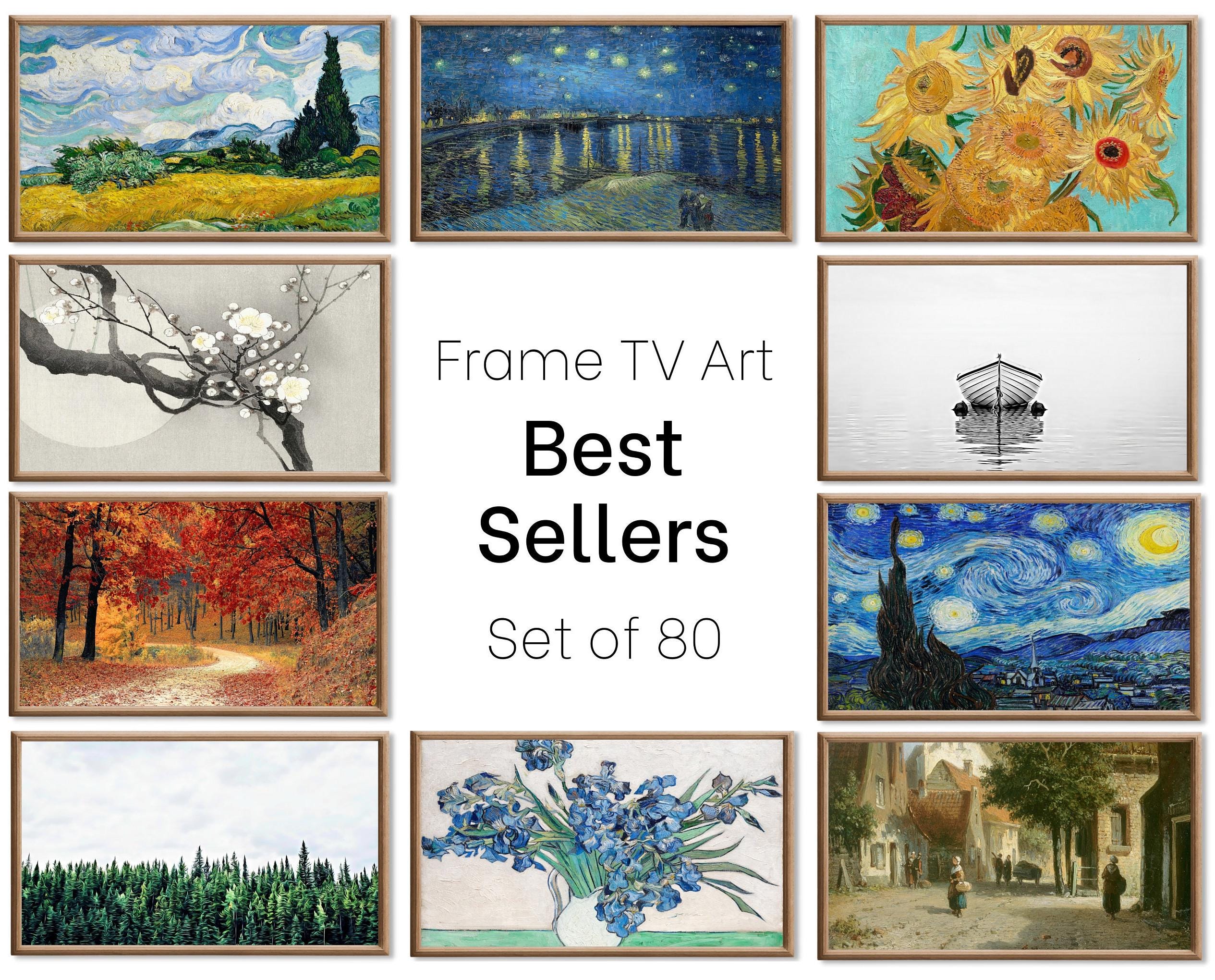 Set of 80 Samsung Frame TV 4K Art. Best Sellers Paintings & Digital Art Ultimate Collection. TV Art Set. Instant Download Frame TV Art