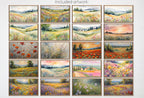 Frame TV Wildflower Landscape Art • Set of 40 Digital Downloads • Samsung Frame TV Spring Art Bundle in 4K/8K