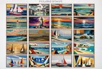 Bauhaus Art for Samsung Frame TV – Mid Century Coastal Wall Decor – Beachy Bauhaus Wall Art Digital Download – 4K 8K TV Art Bundle