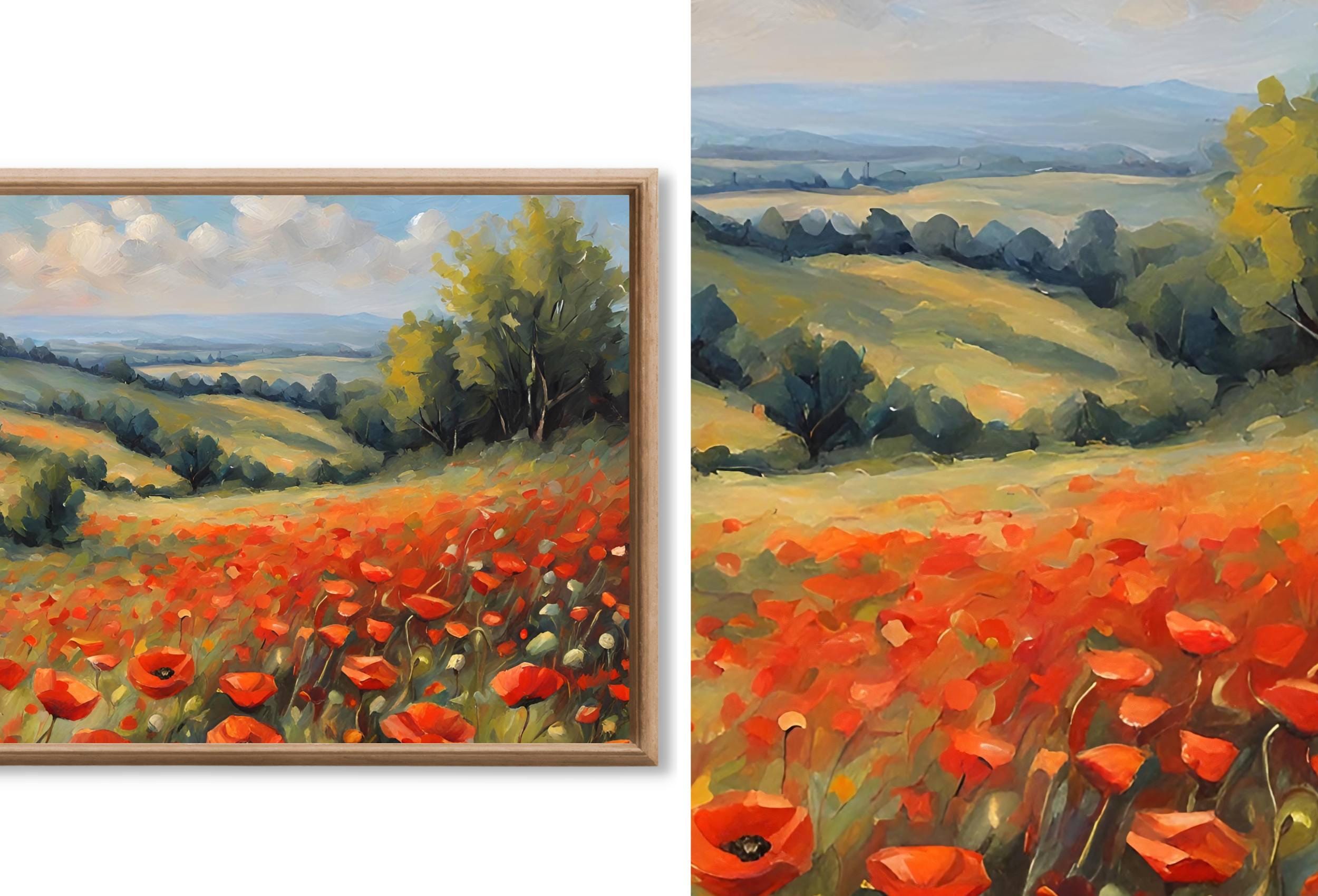 Frame TV Wildflower Landscape Art • Set of 40 Digital Downloads • Samsung Frame TV Spring Art Bundle in 4K/8K