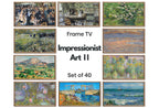 Impressionist Frame TV Art | Van Gogh, Renoir, Claude Monet Wall Art | 40 Masterpieces Instant Download | Samsung Frame TV  Art Bundle