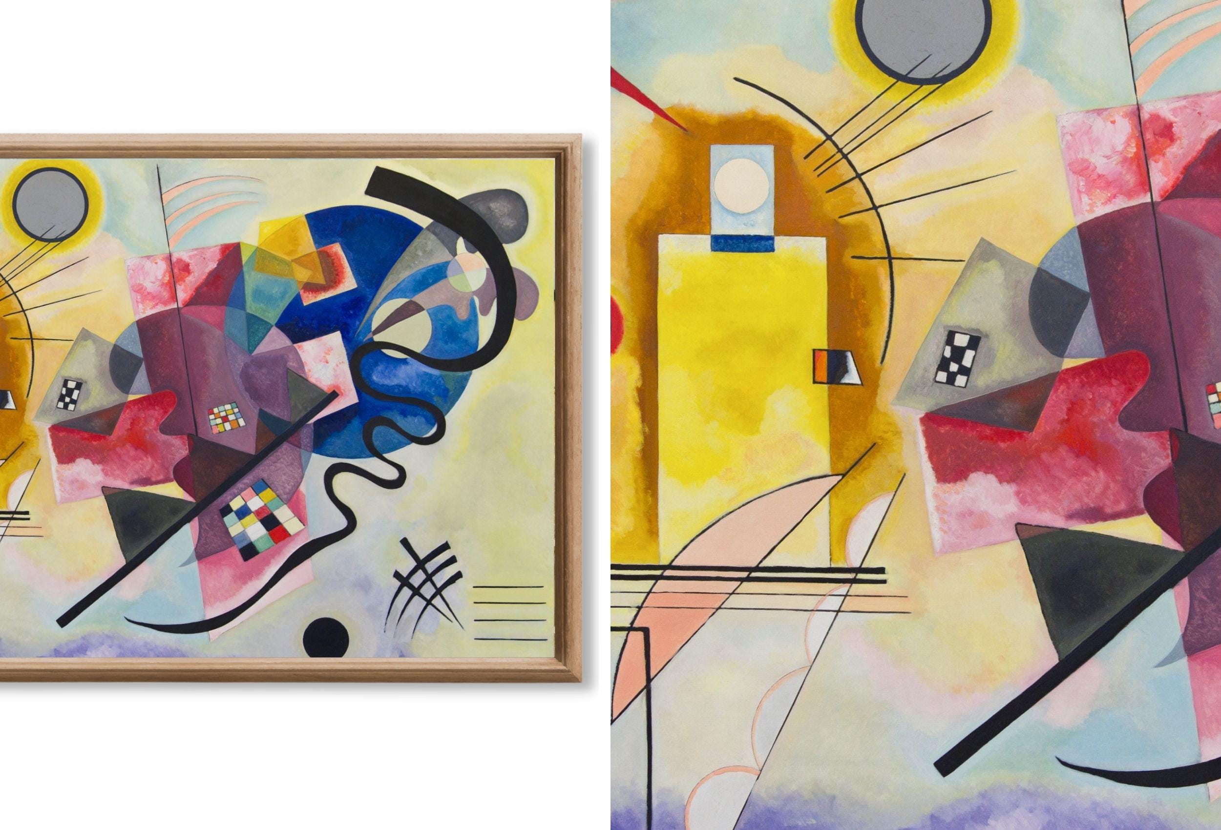 Kandinsky Art for Samsung Frame TV | Geometric Abstract Bauhaus Wall Art Set of 40 | Modern Art Digital Download for Frame TV