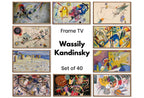 Kandinsky Art for Samsung Frame TV | Geometric Abstract Bauhaus Wall Art Set of 40 | Modern Art Digital Download for Frame TV