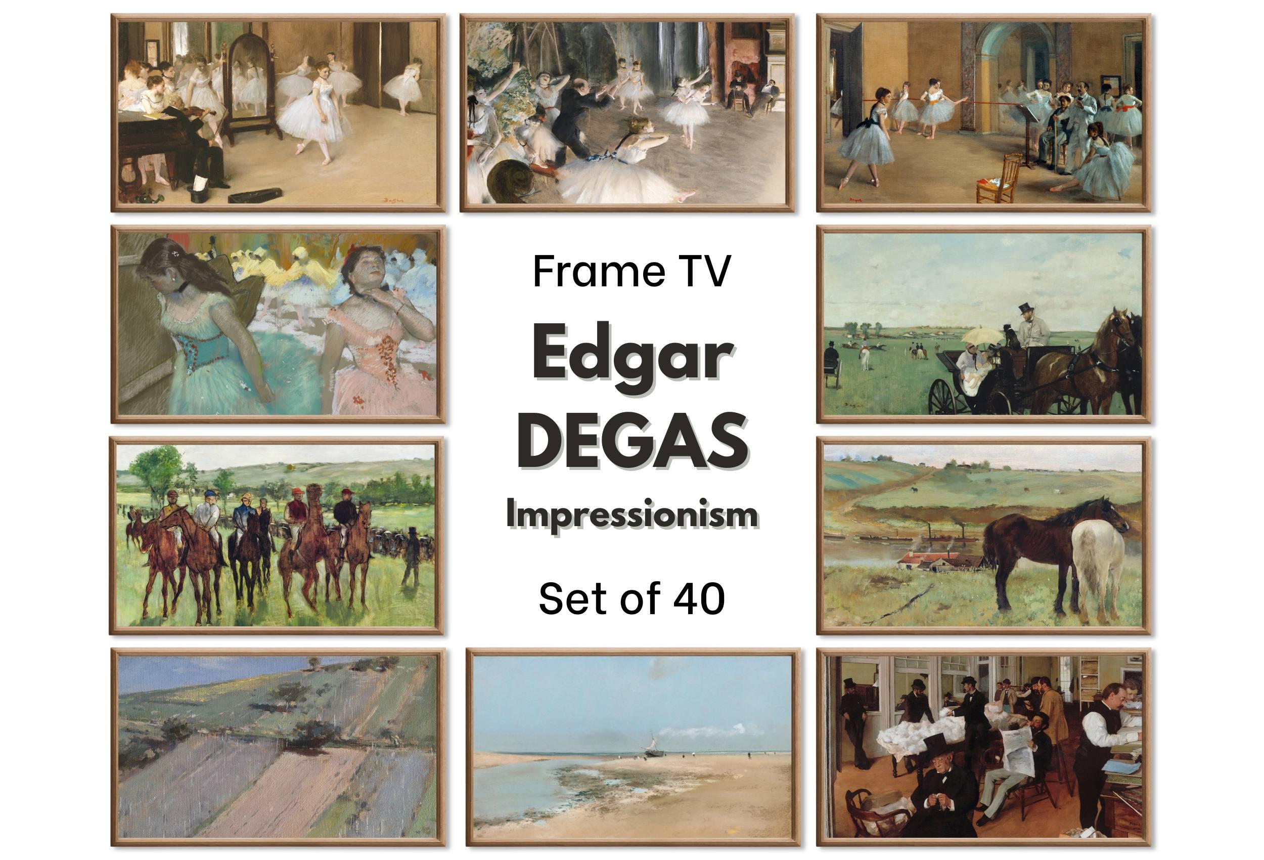 Samsung Frame TV Art | Edgar Degas Impressionist Dance Ballet & Horse Art | 4K Instant Download Vintage Art Set for the Frame TV