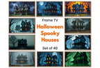Halloween Haunted House Digital Art for Samsung Frame TV - 40 Spooky Season TV Wall Decor Downloads for Halloween Home Decor. Set of 40