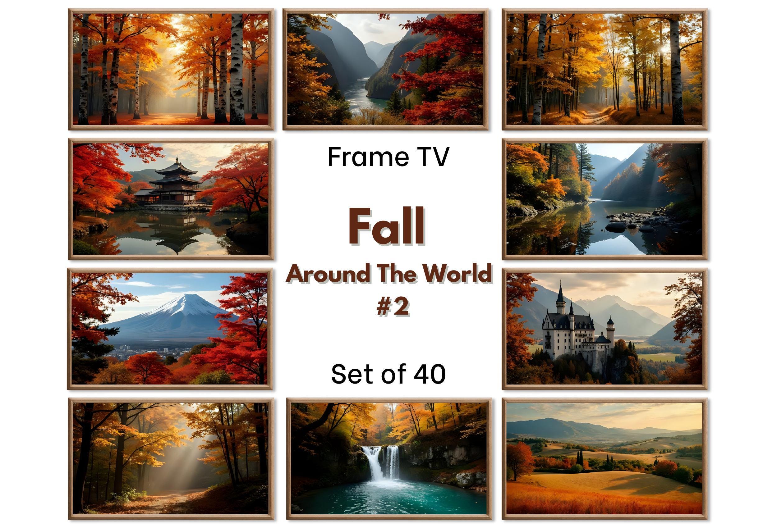Frame TV Art Fall | 40 Autumn Decor Instant Download | Fall Wall Art | Samsung Frame TV Seasonal Decor. Set 2/3