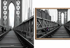 Black and White New York Wall Art for Samsung Frame TV | NYC Skyline, Brooklyn Urban Gallery Wall Set | Contemporary Modern Minimalist Art