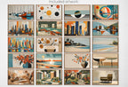 Mid Century Modern Frame TV Art Set of 40. MCM Wall Art Original Paintings For Samsung Frame TV. Retro Wall Art. Mid Century Modern Decor
