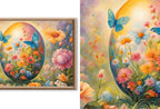 Easter Decor Samsung Frame TV Art Set. Easter Eggs, Bunnies and Easter Baskets Original Paintings . Spring Frame TV Art 4K
