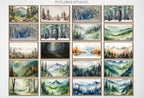 Set of 40 Frame TV Art Forest Wall Art Landscape Paintings. Instant Download. Green Nature and Mountain Decor for Samsung Frame TV