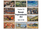 Renoir Impressionist Art for Frame TV I  I Oil Paintings Gallery Wall Set of 40 I French Country Decor I Samsung Frame Digital Art
