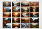 Samsung Frame TV Art Fall Artwork Collection | 40 Autumn Landscape Digital Downloads | Frame TV Art Set | Fall Autumn Wall Art Decor Set 1/3
