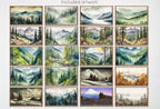 Mountain Wall Art - Samsung Frame TV Art Set. Mountain Landscape Paintings. Original Artwork . Instant Download Frame TV Art Set of 40