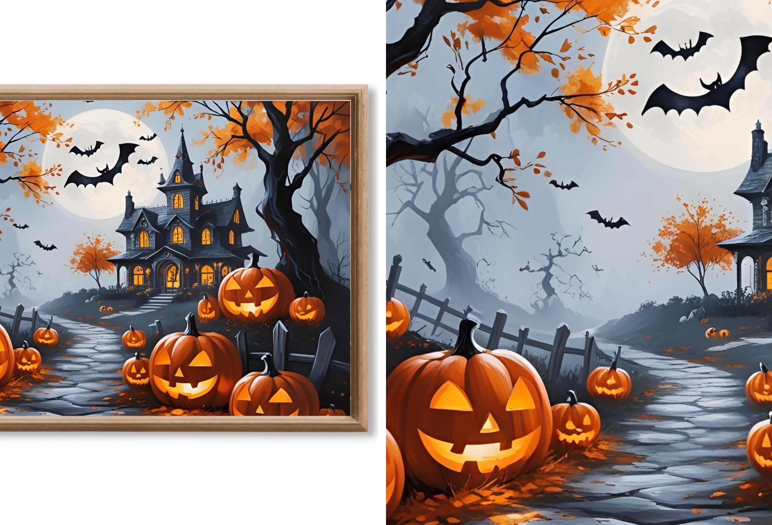 Halloween Frame TV Art - Spooky Haunted Mansion Witchy Wall Art, Halloween Decor, Instant Download for Samsung Frame TV