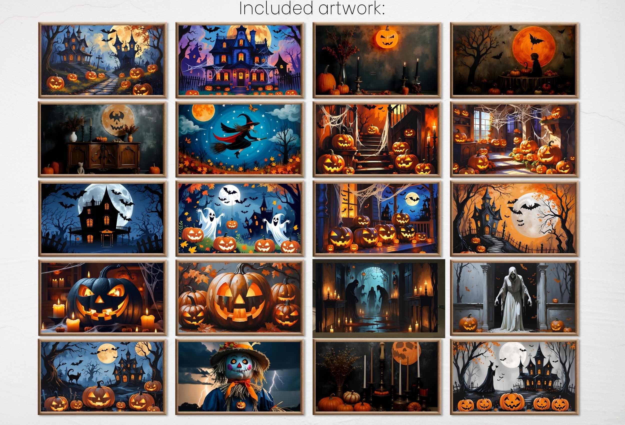 Halloween Frame TV Art - Spooky Haunted Mansion Witchy Wall Art, Halloween Decor, Instant Download for Samsung Frame TV