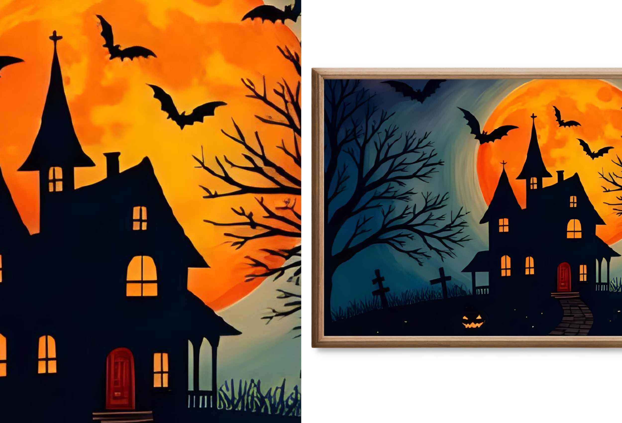 Halloween Frame TV Art - Spooky Haunted Mansion Witchy Wall Art, Halloween Decor, Instant Download for Samsung Frame TV