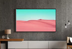 Pink Sand Dunes and Turquoise Sky. Frame TV Art 4K