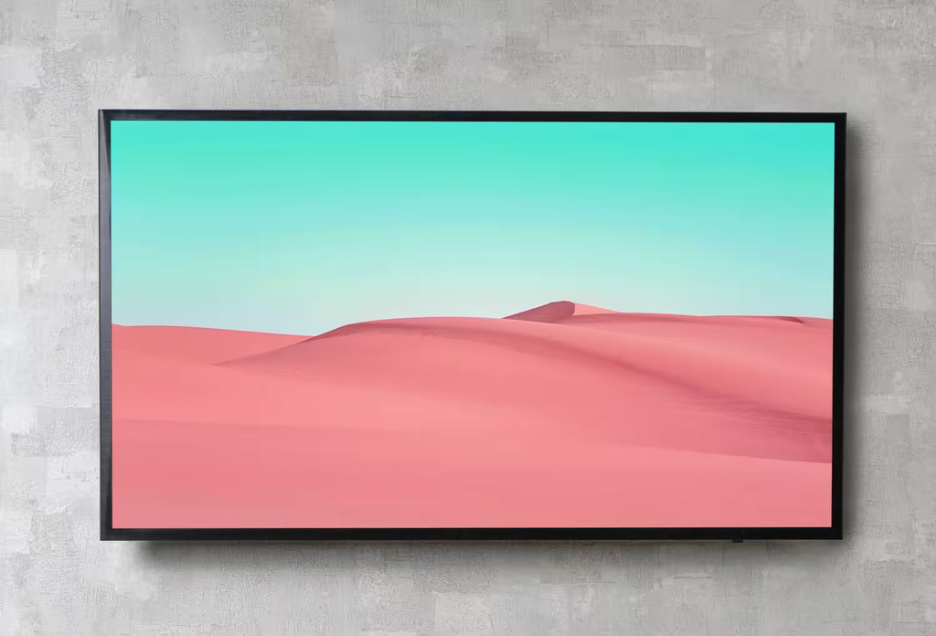 Pink Sand Dunes and Turquoise Sky. Frame TV Art 4K