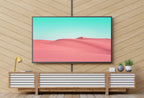 Pink Sand Dunes and Turquoise Sky. Frame TV Art 4K
