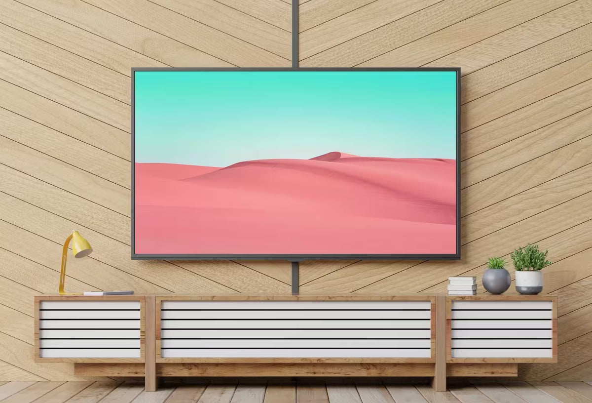 Pink Sand Dunes and Turquoise Sky. Frame TV Art 4K
