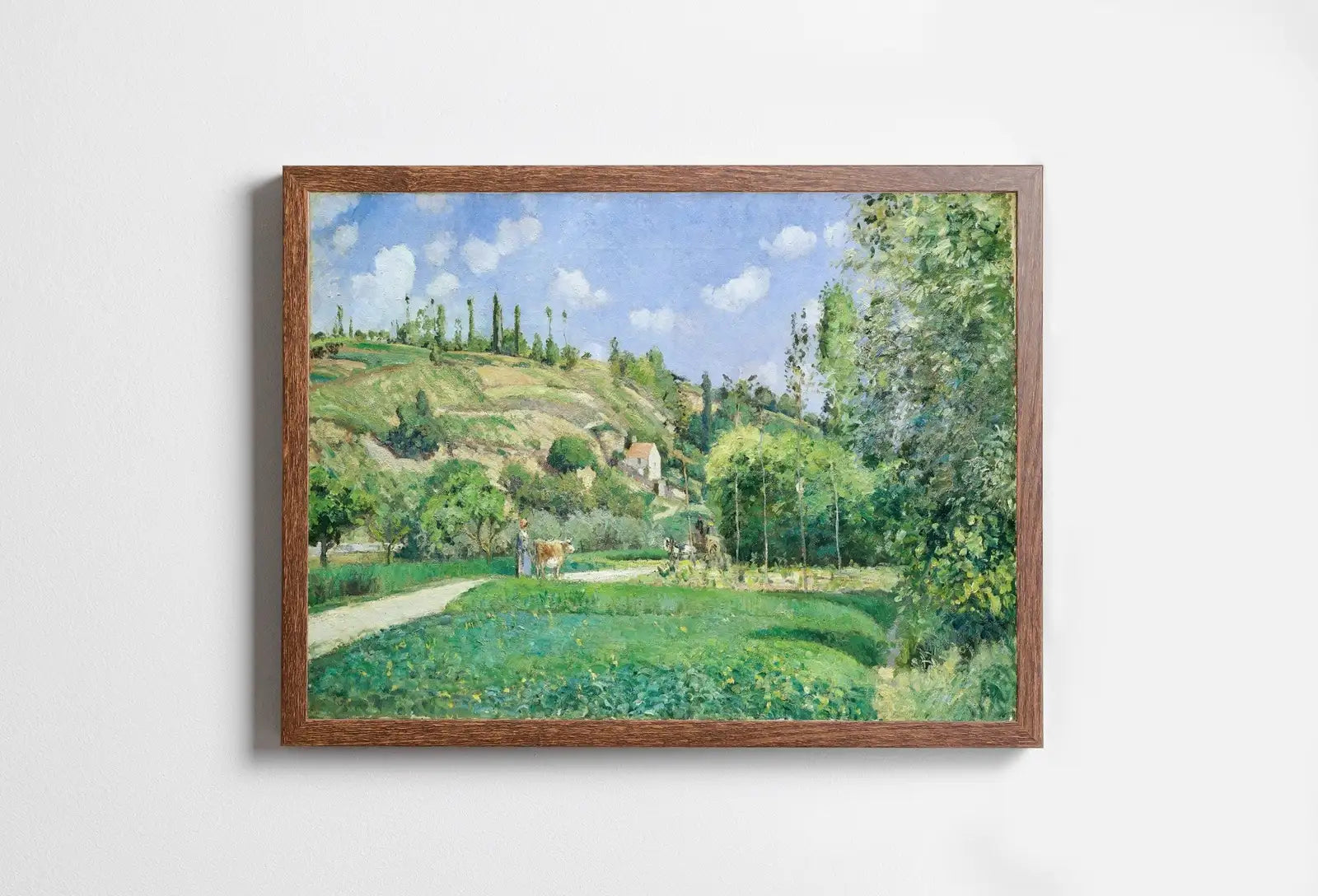 Included artwork preview showing first selection of artworks from Impressionist French Countryside Vintage Wall Decor. Antique Landscape Painting. Country Fine Art Print. Printable Instant Download Art.