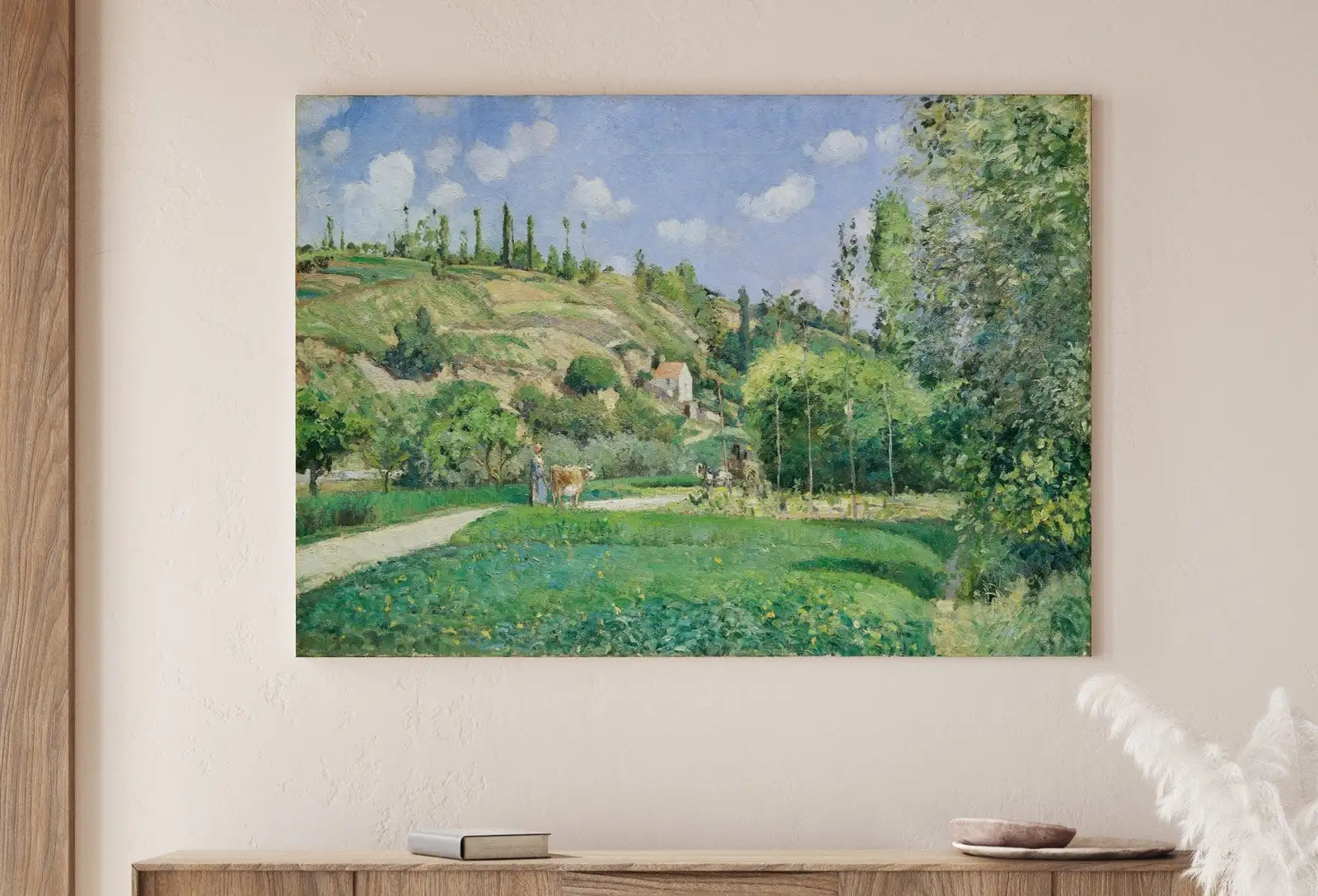 Second included artwork preview from Impressionist French Countryside Vintage Wall Decor. Antique Landscape Painting. Country Fine Art Print. Printable Instant Download Art featuring various scenes.