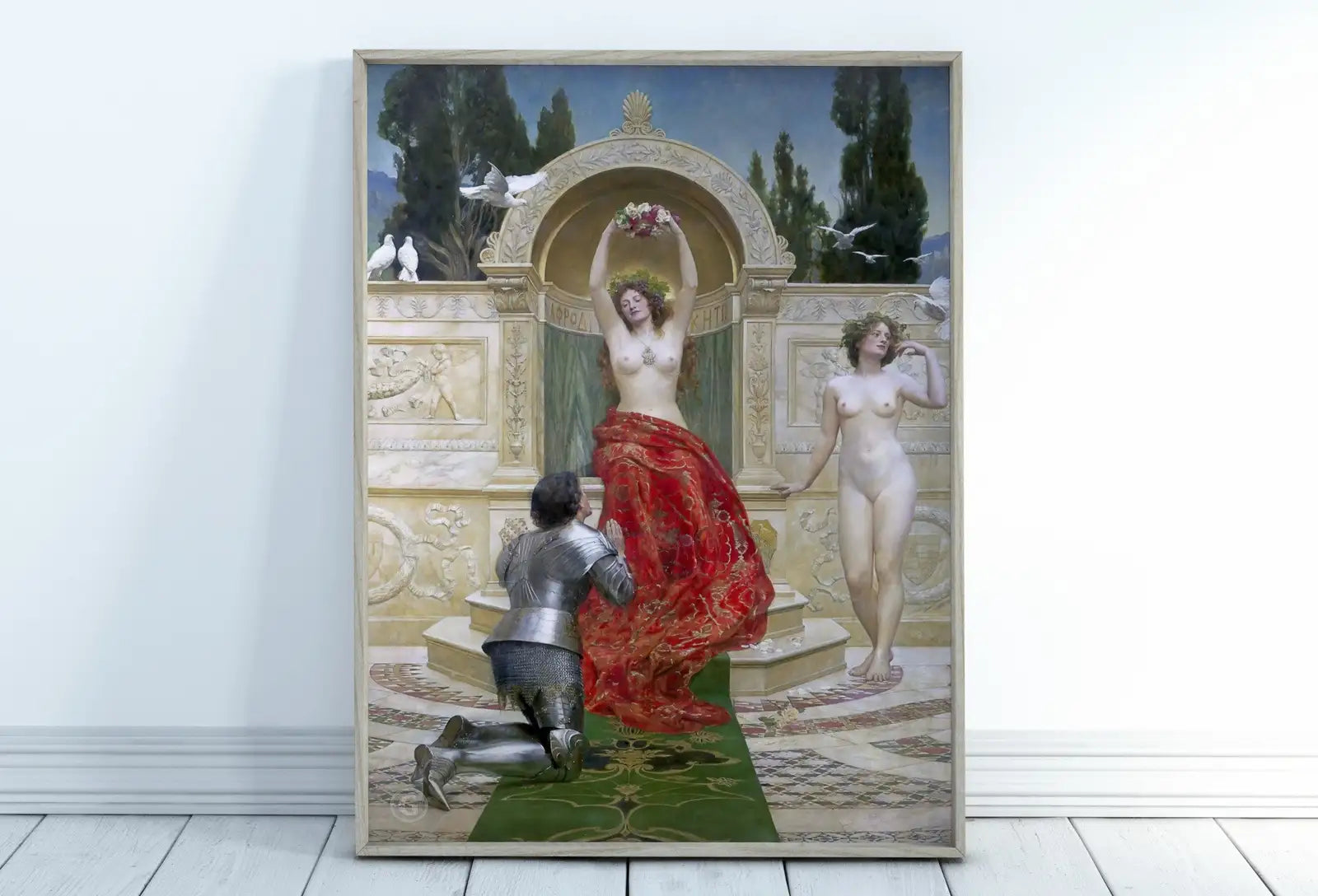 In the Venusberg Tannhauser by John Collier. Vintage Mythology Print. Venus Nude Goddess Art. Antique Wall Art. Fine Art Print. – Printable Wall Art Digital Download – Digital Download
