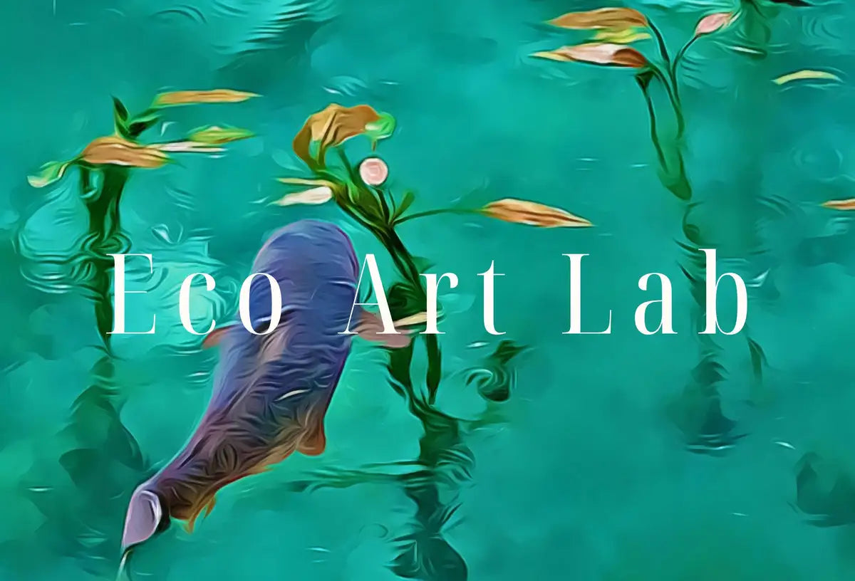 Detail view of artwork from Instant Download Digital Koi Fish Painting. Koi Fish Wall Art. Colorful Wall Art. Koi Fish Print. Poster Print Japanese Koi Zen Art. (variation 2)