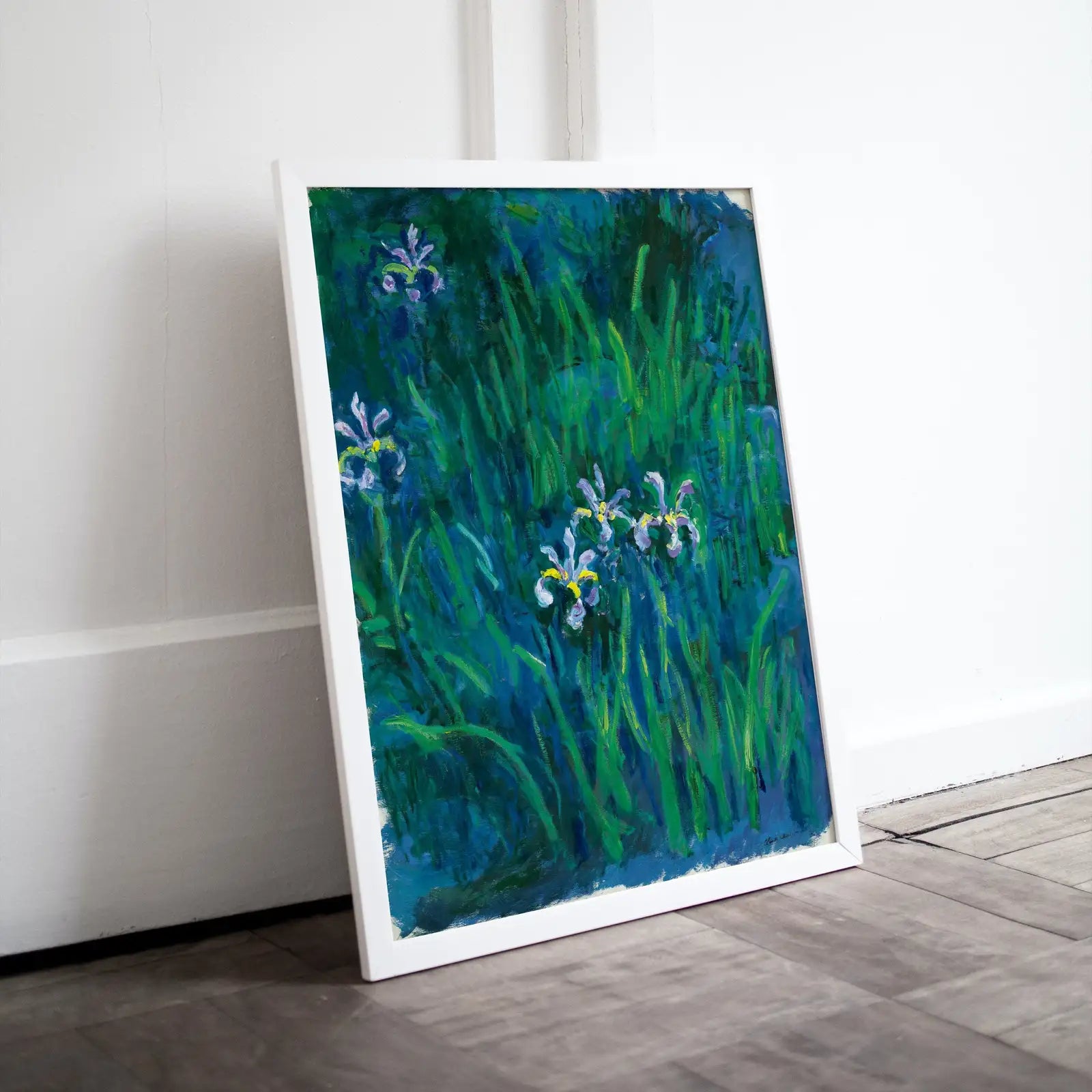 Iris de Claude Monet, art célèbre à télécharger, impression botanique de Monet, décoration murale vintage, art floral de beaux-arts à télécharger