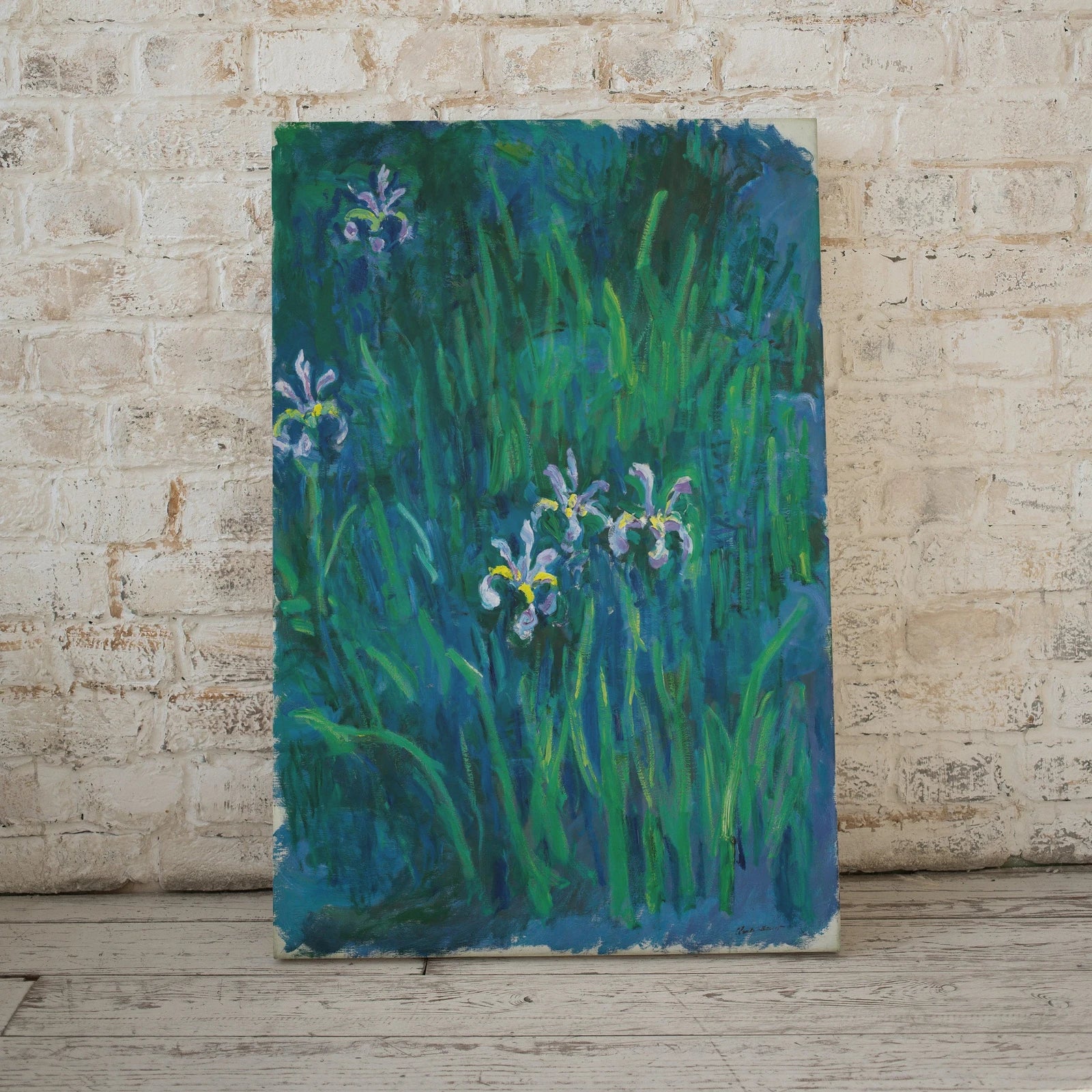Iris de Claude Monet, art célèbre à télécharger, impression botanique de Monet, décoration murale vintage, art floral de beaux-arts à télécharger