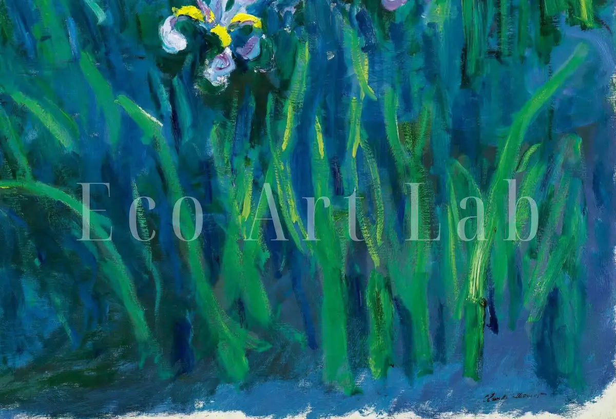 Iris de Claude Monet, art célèbre à télécharger, impression botanique de Monet, décoration murale vintage, art floral de beaux-arts à télécharger