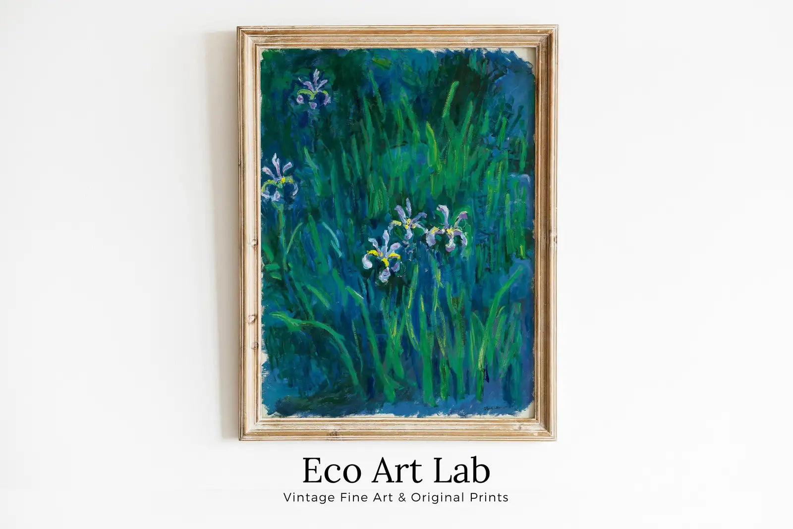 Iris de Claude Monet, art célèbre à télécharger, impression botanique de Monet, décoration murale vintage, art floral de beaux-arts à télécharger