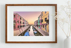 Italy Venice Wall Art: Sunset in Burano Printable Wall Art. Instant Download Italy Poster Sunset Wall Art. Colorful Pastel Home Decor – Printable Wall Art Set