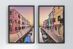 Italy Wall Art Sunset in Burano Set of 2 Prints Printable Wall Art. Instant Download Italy Poster Sunset Wall Art. Colorful 2 Piece Wall Art – Printable Wall Art Set