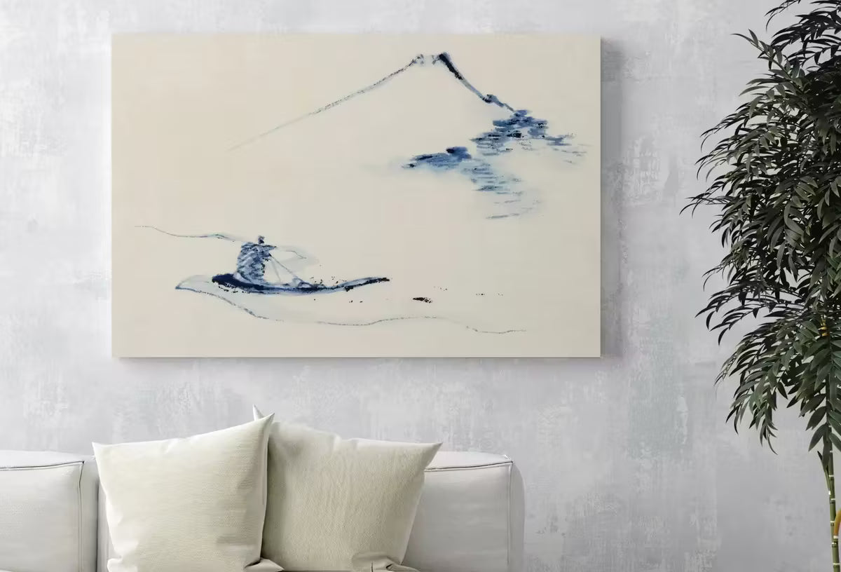 Japanese Painting Mount Fuji Landscape Vintage Wall Art Printable Poster. 19th Century Japanese Vintage Art Print. Minimalist Japanese Decor – Printable Wall Art