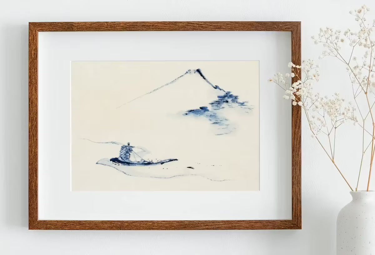 Japanese Painting Mount Fuji Landscape Vintage Wall Art Printable Poster. 19th Century Japanese Vintage Art Print. Minimalist Japanese Decor – Printable Wall Art