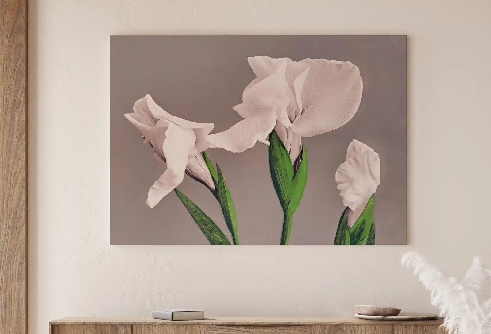 Second included artwork preview from Japanese Vintage Flower Art White Irises Painting Printable Wall Art. Instant Download Antique Japanese Art. Botanical Print Floral Wall Art featuring various scenes.