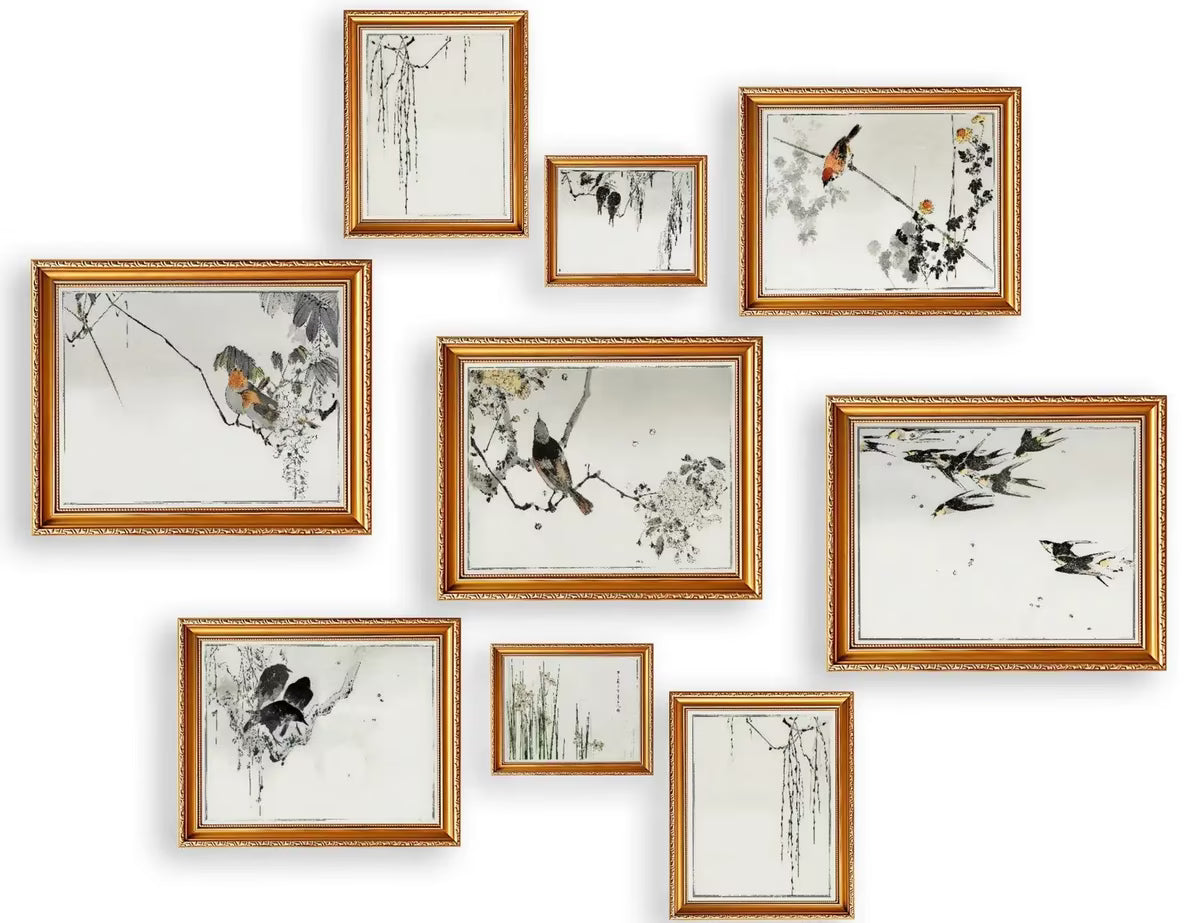 Japanese Wall Art Set of 9 Prints. Antique Japanese Art Gallery Wall Set, Retro Japanese Art. Japanese Painting Vintage Poster, Retro Prints – Printable Wall Art Set