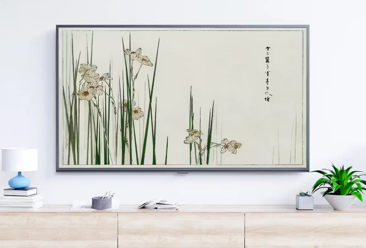 Jonquil Illustration Vintage Japanese Frame TV Art. Vintage Japanese Painting,  for Samsung Frame, Frame TV Art – Frame TV  Art