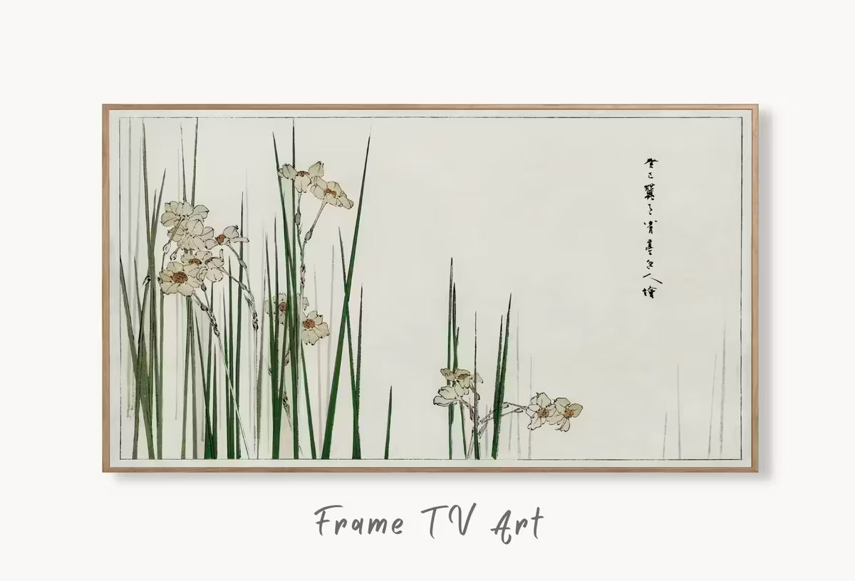 Jonquil Illustration Vintage Japanese Frame TV Art. Vintage Japanese Painting,  for Samsung Frame, Frame TV Art – Frame TV  Art