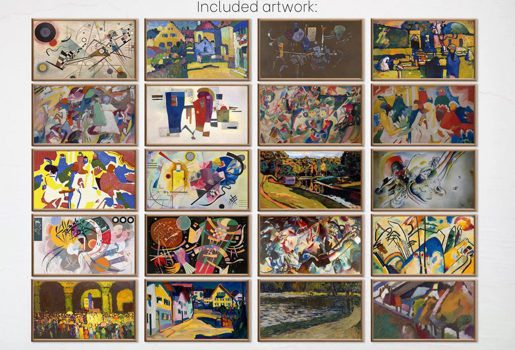 Kandinsky Art for Samsung Frame TV | Geometric Abstract Bauhaus Wall Art Set of 40 | Modern Art Digital Download for Frame TV – Frame TV Art Set (Digital Download) – Digital Download