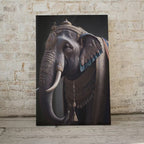 King & Queen Elephants Set of 2 Prints. Digital Painting Printable Wall Art Couple Elephant Poster. 2 Piece Wall Art Contemporary Animal Art – Printable Wall Art Set